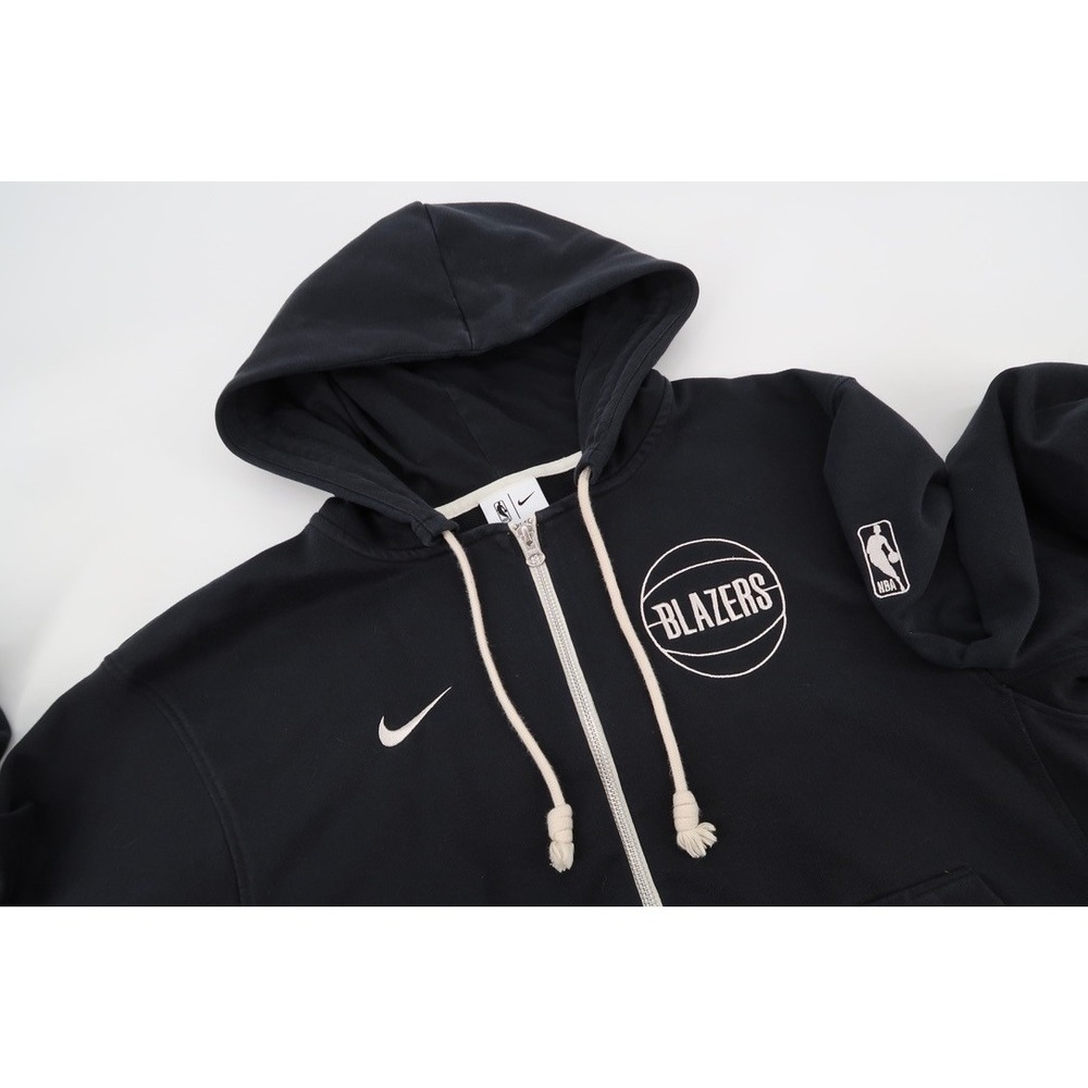 Nike Portland Trail Blazers Full Zip Hoodie Mens Small Black NBA FB3821-010
